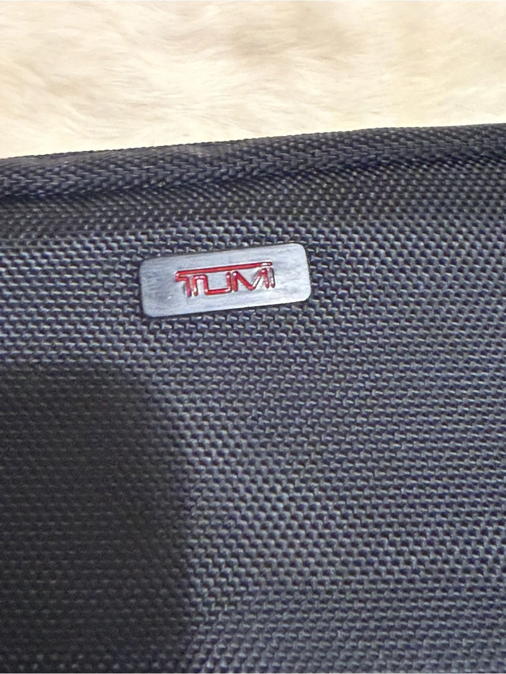 Tumi Delta Air Lines Black Ballistic Nylon Amenity Kit Travel Pouch Organizer